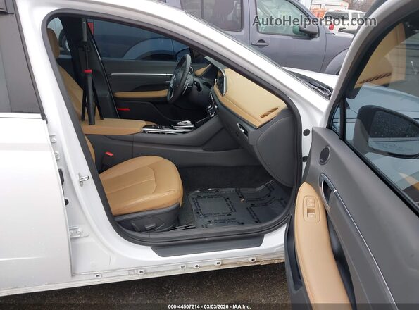5NPEH4J29MH125965 2021 HYUNDAI SONATA White 