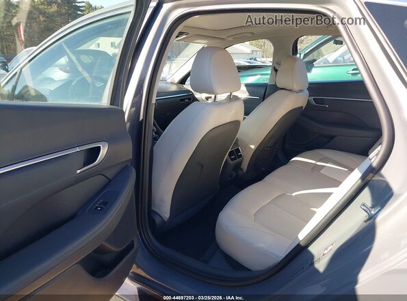 5NPEH4J2XMH093480 2021 HYUNDAI SONATA Gray VIN კოდის სტიკერის ხედი