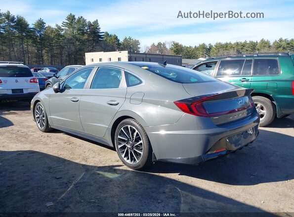 5NPEH4J2XMH093480 2021 HYUNDAI SONATA Gray უკანა მარცხენა