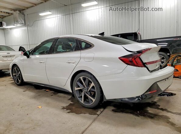 5NPEJ4J26MH086546 2021 HYUNDAI SONATA White უკანა მარცხენა