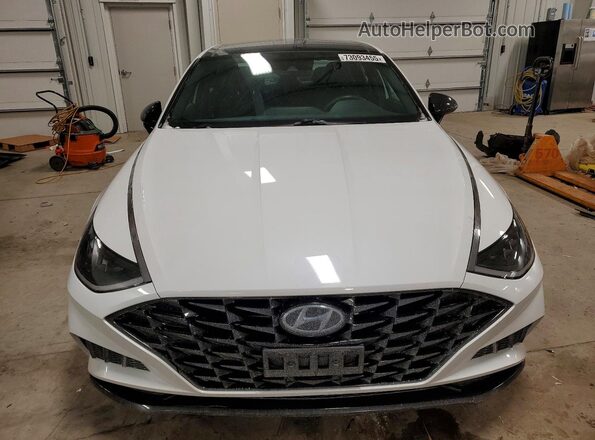 5NPEJ4J26MH086546 2021 HYUNDAI SONATA White წინა ხედი