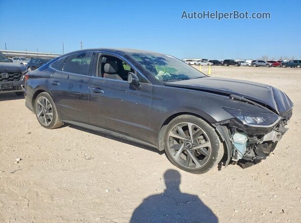 5NPEJ4J28MH116274 2021 HYUNDAI SONATA Gray Передня права чверть