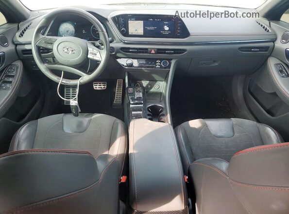 5NPEK4JC2MH125929 2021 HYUNDAI SONATA Gray Вид панелі приладів