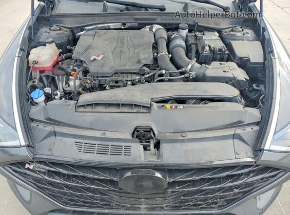 5NPEK4JC2MH125929 2021 HYUNDAI SONATA Gray Вид задньої частини салону