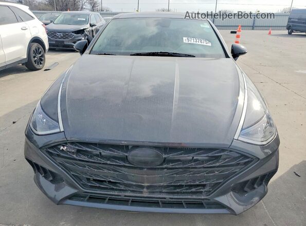 5NPEK4JC2MH125929 2021 HYUNDAI SONATA Gray Вид спереду