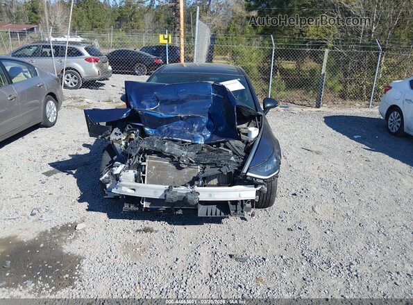 5NPEK4JC6MH109653 2021 HYUNDAI SONATA Blue Rear interior view