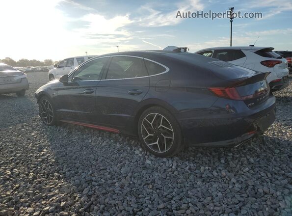 5NPEK4JC6MH131653 2021 HYUNDAI SONATA Синий Задняя левая четверть