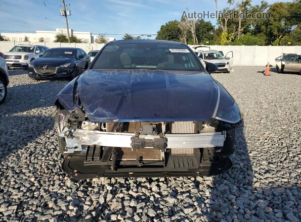5NPEK4JC6MH131653 2021 HYUNDAI SONATA Синий Вид спереди