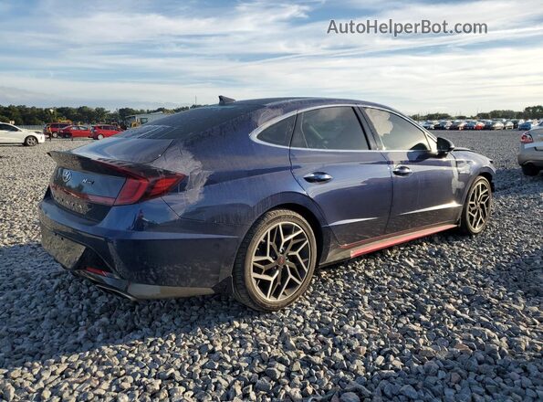 5NPEK4JC6MH131653 2021 HYUNDAI SONATA Синий Задняя правая четверть