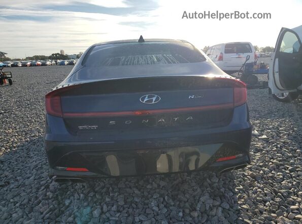 5NPEK4JC6MH131653 2021 HYUNDAI SONATA Синий Вид сзади