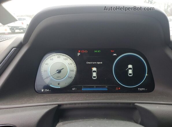 5NPEK4JC9MH127807 2021 HYUNDAI SONATA Silver Widok zestawu wskaźników