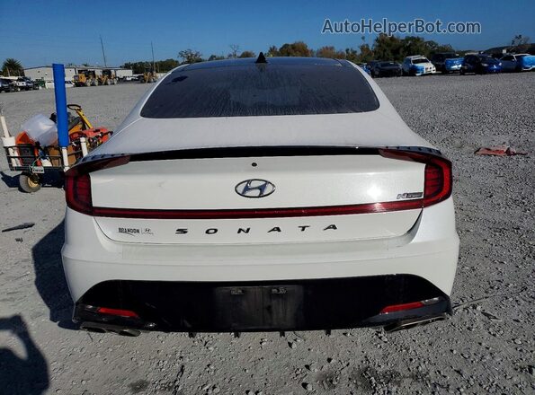 5NPEK4JCXMH131705 2021 HYUNDAI SONATA White Rear view