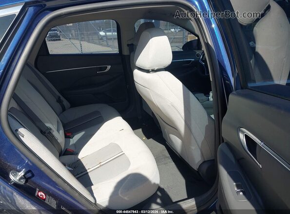 5NPEL4JA8LH055055 2020 HYUNDAI SONATA Blue VIN კოდის სტიკერის ხედი