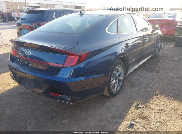 5NPEL4JA8MH091118 2021 HYUNDAI SONATA Синий Задняя правая четверть