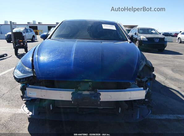 5NPEL4JAXNH141891 2022 HYUNDAI SONATA Blue Սալոնի հետևի տեսք