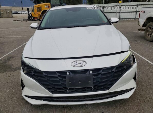 5NPLL4AG0MH025688 2021 HYUNDAI ELANTRA White Դիմացի տեսք