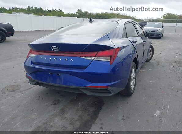 5NPLL4AG2MH016510 2021 HYUNDAI ELANTRA Blue უკანა მარჯვენა
