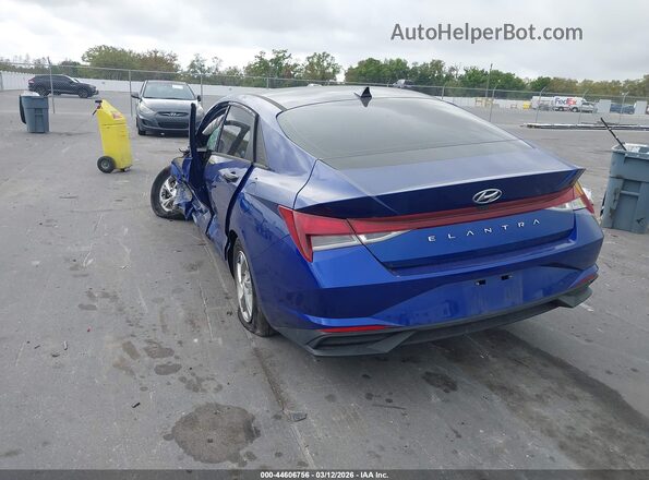5NPLL4AG2MH016510 2021 HYUNDAI ELANTRA Blue უკანა მარცხენა