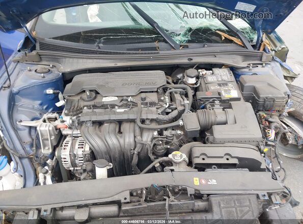 5NPLL4AG2MH016510 2021 HYUNDAI ELANTRA Blue უკანა ხედი