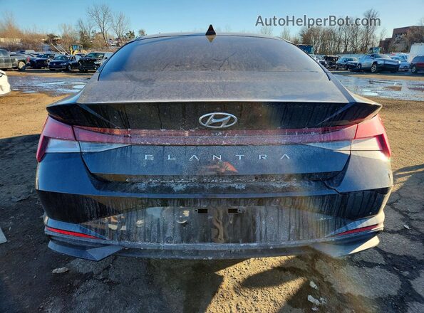 5NPLL4AG2MH043349 2021 HYUNDAI ELANTRA Черный Вид сзади