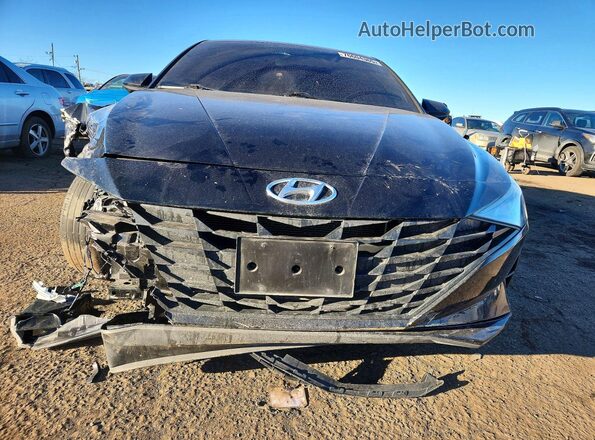 5NPLL4AG2MH043349 2021 HYUNDAI ELANTRA Черный Вид спереди