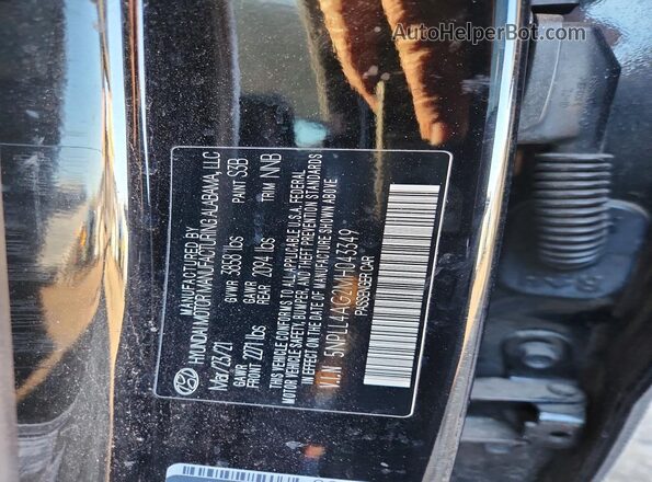 5NPLL4AG2MH043349 2021 HYUNDAI ELANTRA Черный Вид подкапотного пространства