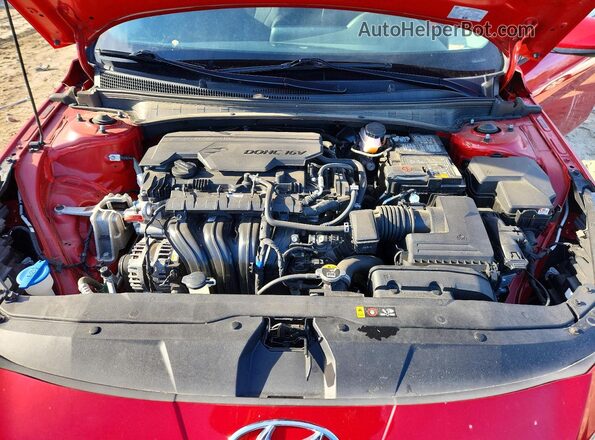 5NPLL4AG3NH080251 2022 HYUNDAI ELANTRA Red Вид задньої частини салону