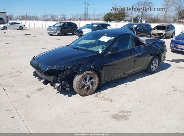 5NPLL4AG6MH050448 2021 HYUNDAI ELANTRA Black წინა მარცხენა ხედი სამი მეოთხედიდან