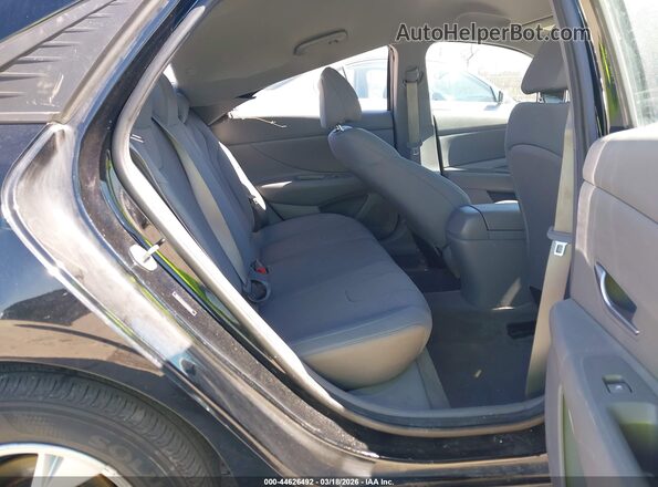 5NPLL4AG6MH050448 2021 HYUNDAI ELANTRA Black VIN კოდის სტიკერის ხედი