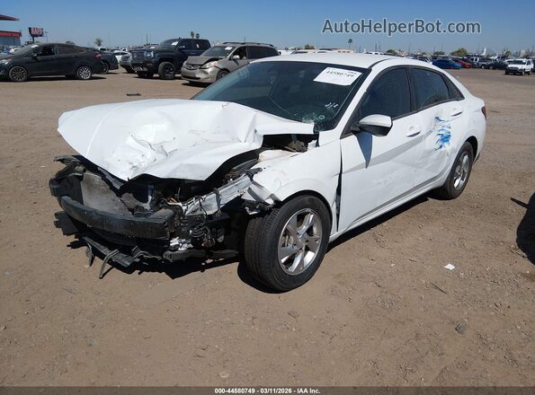 5NPLL4AG9MH034907 2021 HYUNDAI ELANTRA Белый Передняя левая четверть