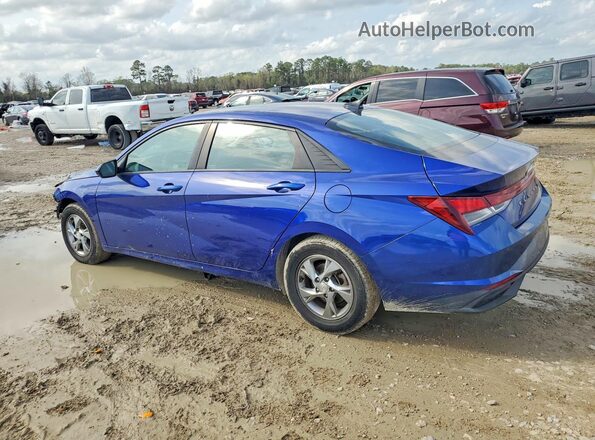 5NPLL4AG9MH045731 2021 HYUNDAI ELANTRA Blue Задня ліва чверть