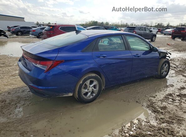 5NPLL4AG9MH045731 2021 HYUNDAI ELANTRA Blue Задня права чверть