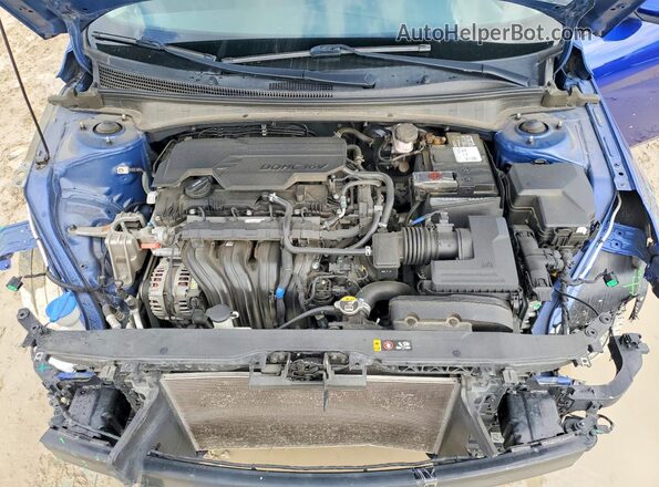 5NPLL4AG9MH045731 2021 HYUNDAI ELANTRA Blue Вид задньої частини салону