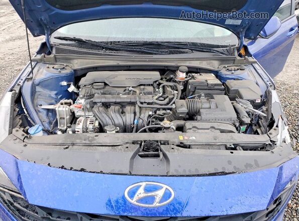5NPLM4AG0MH047767 2021 HYUNDAI ELANTRA Blue 