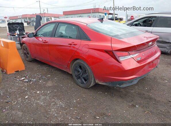 5NPLM4AG2MH017539 2021 HYUNDAI ELANTRA Red Задня ліва чверть