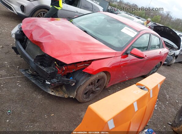 5NPLM4AG2MH017539 2021 HYUNDAI ELANTRA Red Передня ліва чверть