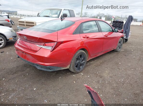 5NPLM4AG2MH017539 2021 HYUNDAI ELANTRA Red Задня права чверть