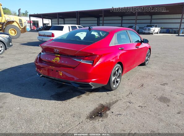 5NPLN4AG1MH030733 2021 HYUNDAI ELANTRA Red Rear right