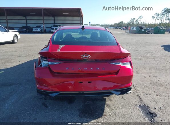 5NPLN4AG1MH030733 2021 HYUNDAI ELANTRA Red 