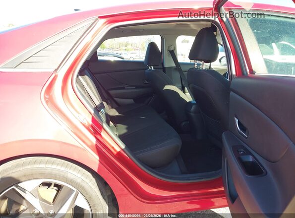 5NPLN4AG1MH030733 2021 HYUNDAI ELANTRA Red VIN sticker view