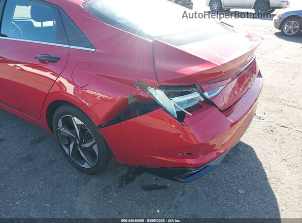 5NPLN4AG1MH030733 2021 HYUNDAI ELANTRA Red Front view