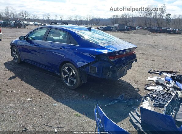 5NPLN4AG5MH037104 2021 HYUNDAI ELANTRA Blue Rear left