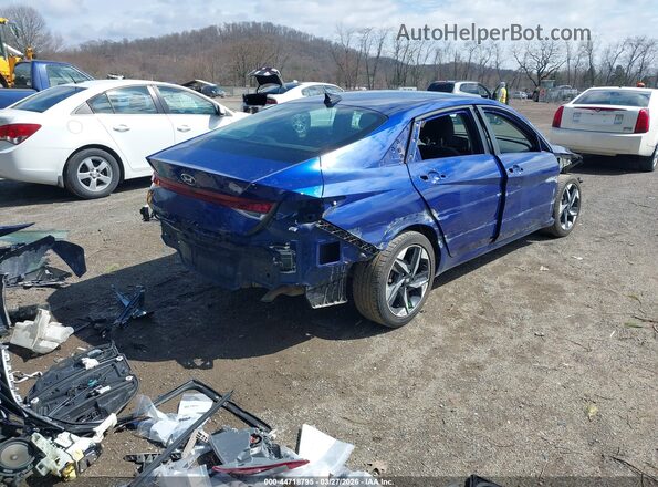 5NPLN4AG5MH037104 2021 HYUNDAI ELANTRA Blue Rear right