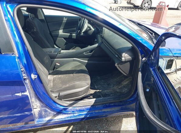 5NPLN4AG5MH037104 2021 HYUNDAI ELANTRA Blue Front interior view