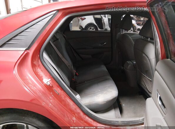 5NPLN4AG6MH022174 2021 HYUNDAI ELANTRA Red VIN sticker view