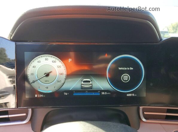 5NPLP4AG5MH015551 2021 HYUNDAI ELANTRA White Սարքավորումների վահանակի տեսք