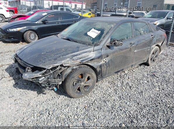 5NPLS4AG1MH015528 2021 HYUNDAI ELANTRA Black Передня ліва чверть