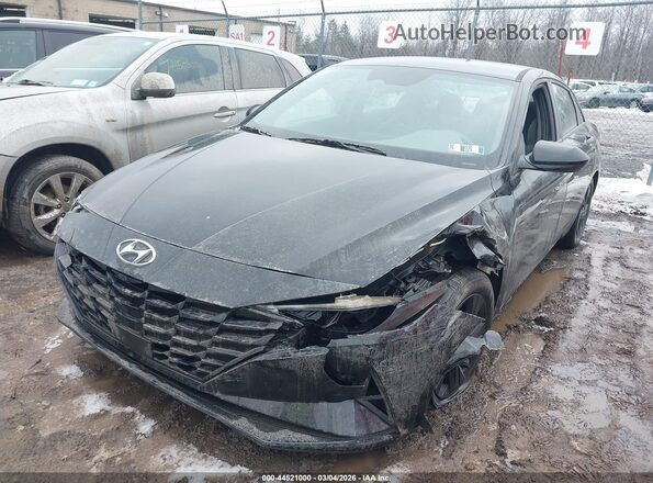 5NPLS4AG1MH027338 2021 HYUNDAI ELANTRA Black Դիմացի տեսք