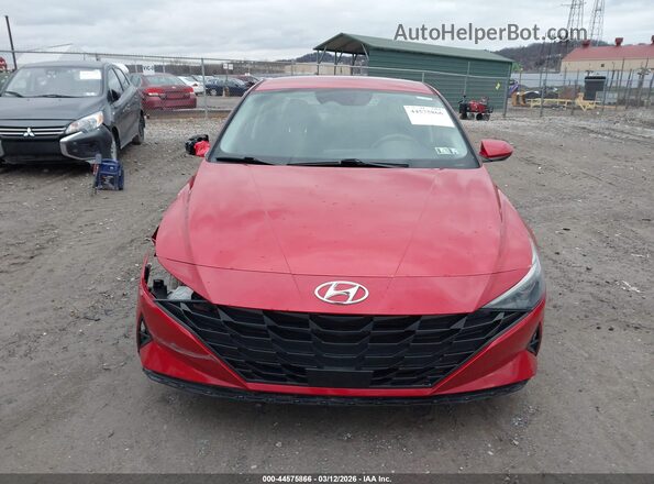 5NPLS4AG6MH004699 2021 HYUNDAI ELANTRA Red ხელსაწყოთა პანელის ხედი