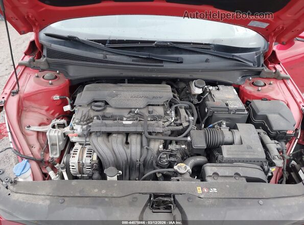 5NPLS4AG6MH004699 2021 HYUNDAI ELANTRA Red უკანა ხედი